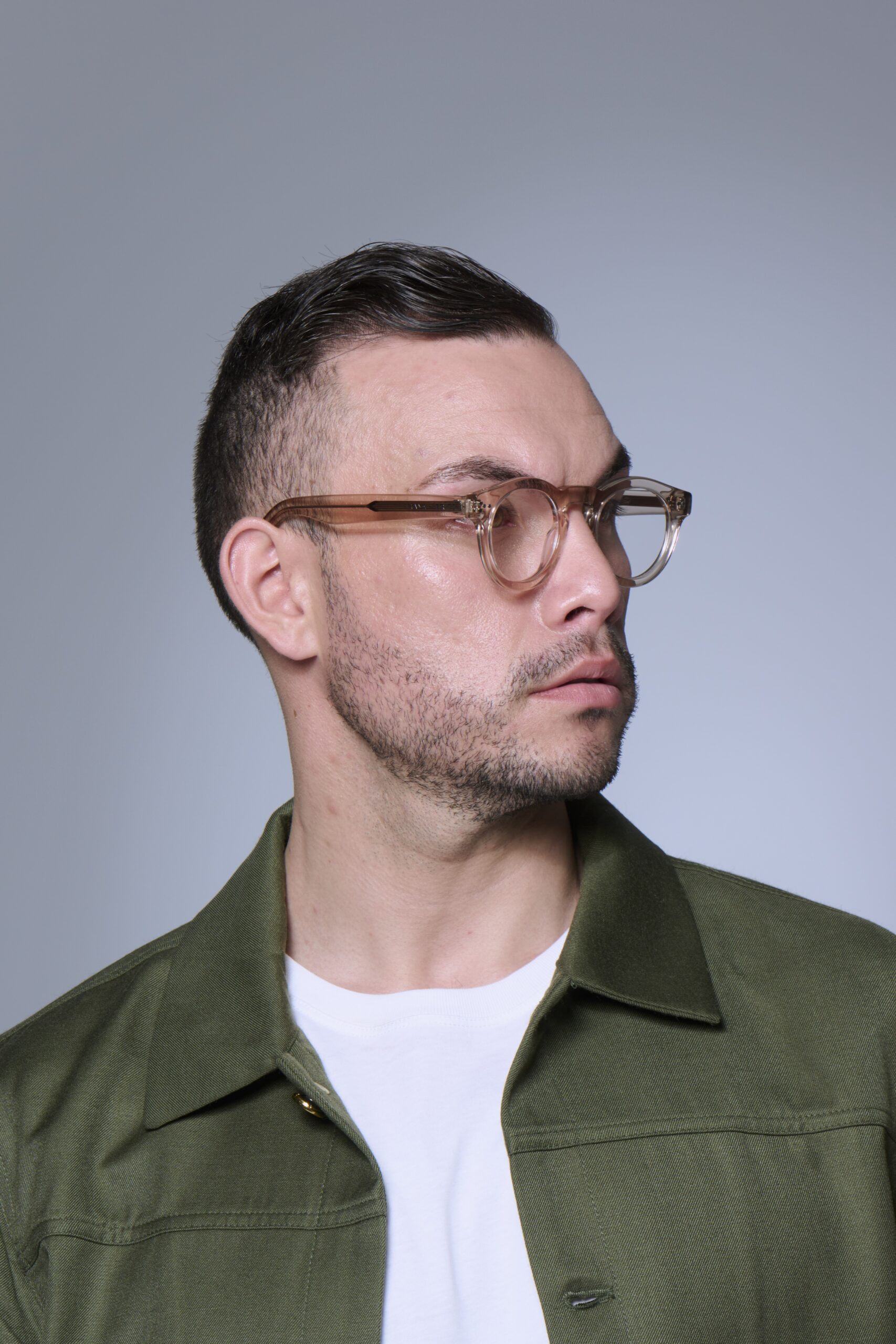 OPTICAL BEIGE MEN WOMEN UNISEX EYEWEAR FRAME