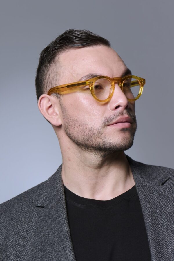 OPTICAL EYEWEAR FRAME MEN WOMEN YELLOW UNISEX